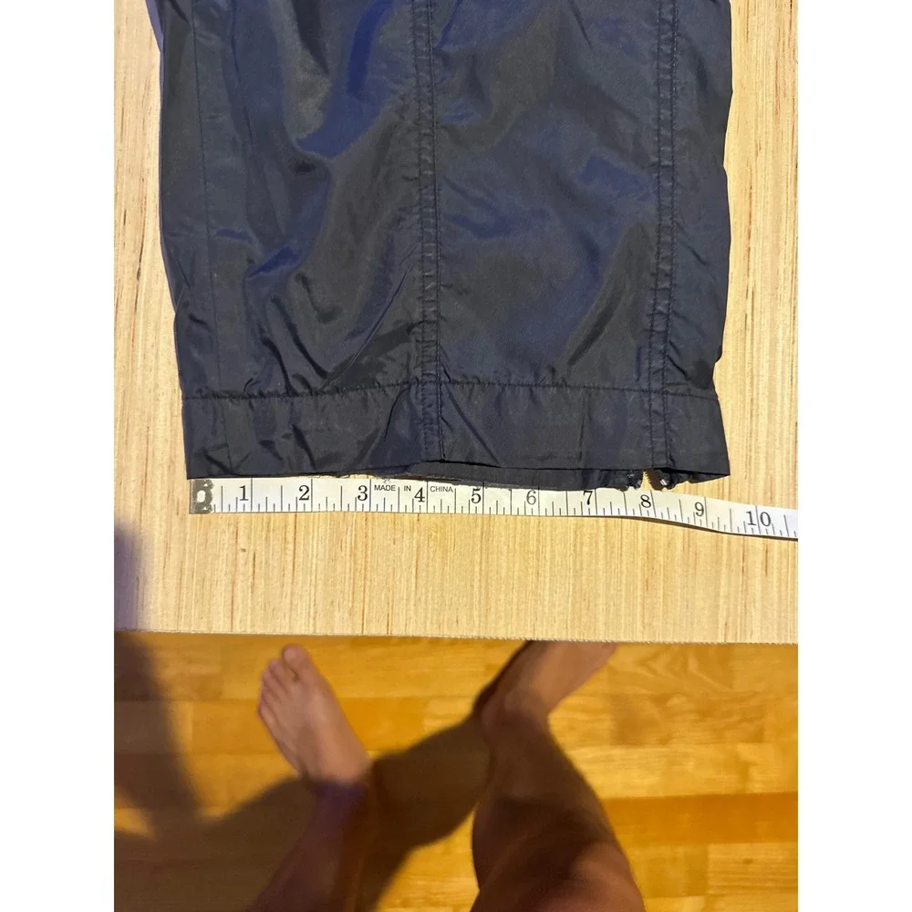 Nike Vintage Windbreaker Track Pants Navy Grey Mesh Lined XL Mens Athletic 37